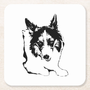Treat Time Spark Square Paper Coaster