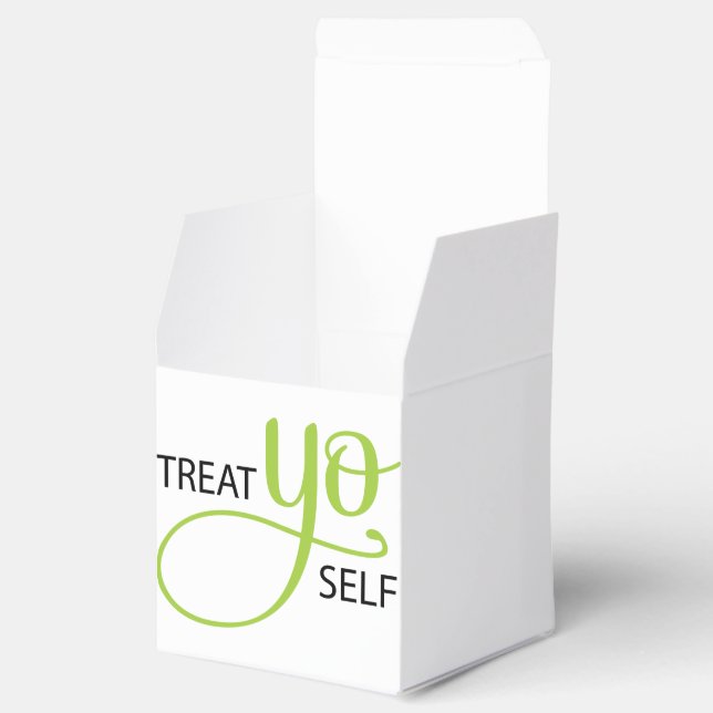 Treat Yo Self Lime Favor Box (Opened)