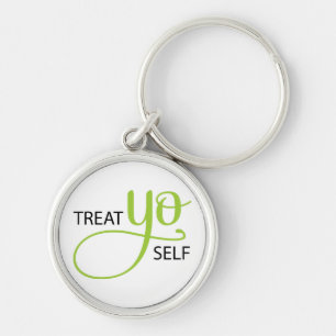 Treat Yo Self Lime Keychain