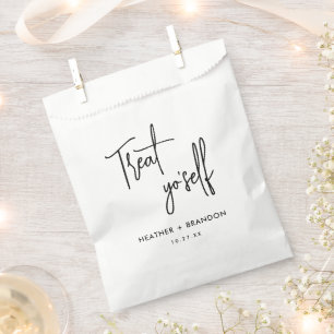 Treat Yo Self Wedding Candy Favour Bag
