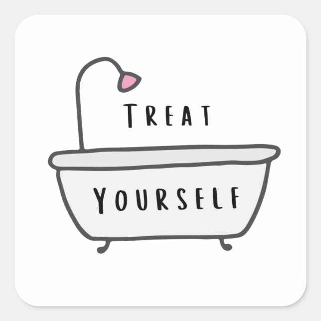 Treat Yourself Bath Stickers (Front)