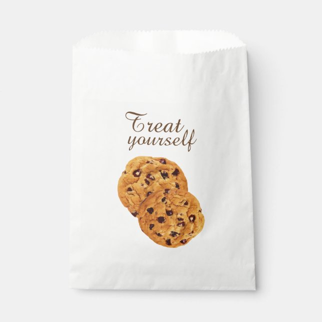 Treat Yourself Chocolate Chip Cookies  Favour Bag (Front)