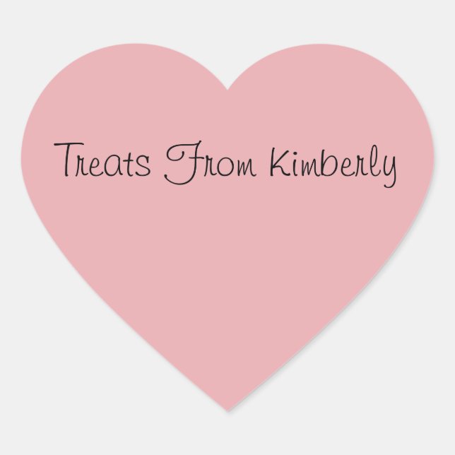 treats from, customize heart sticker (Front)