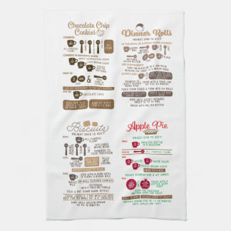 Treats recipe kitchen towel