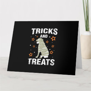 Treats _ Tricks Rottweiler Halloween Costume Mummy Card