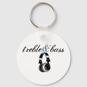 treble and bass keychain