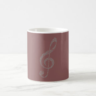 treble clef coffee mug