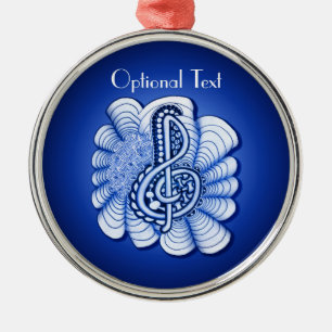 Treble Clef Decorative Art Metal Ornament
