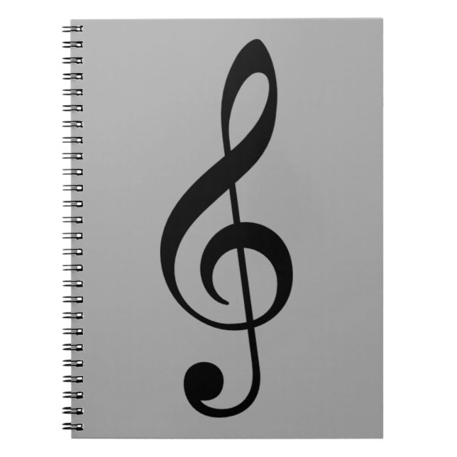 treble clef icon notebook (Front)