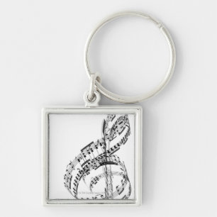 Treble Clef Keychain