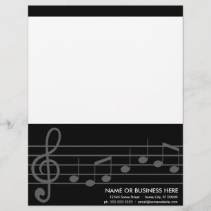 treble clef letterhead