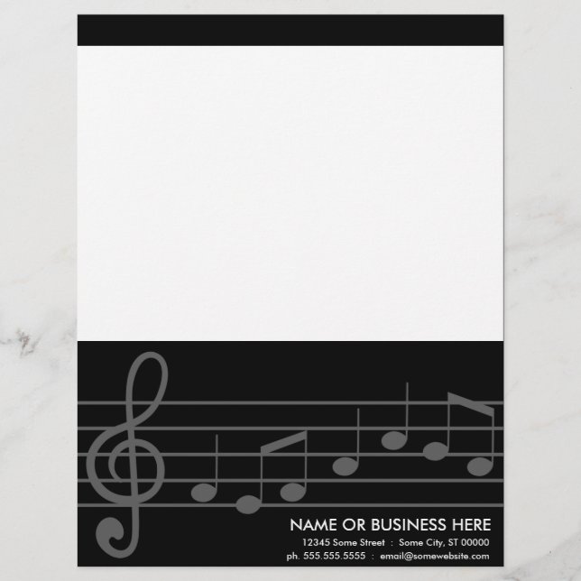 treble clef letterhead (Front)