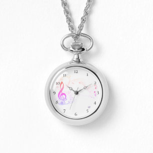 *~* Treble Clef Modern Music Note Colourful Watch