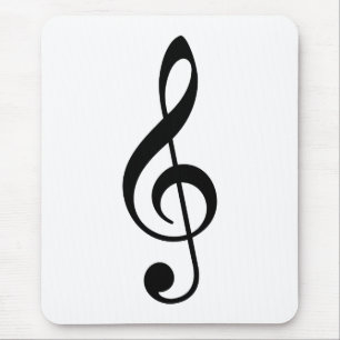 Treble Clef Mouse Pad