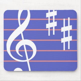 Treble Clef Mouse Pad