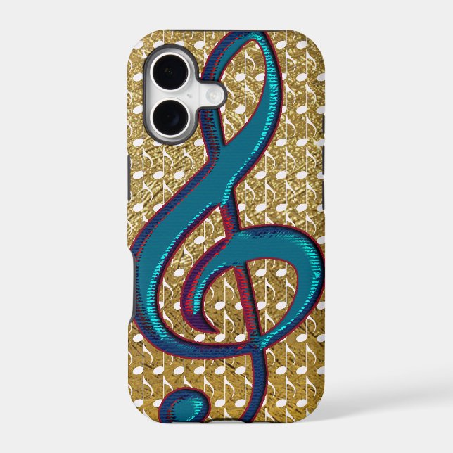 treble clef music (Back)