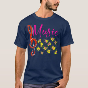 Treble Clef Music Notes Musician Gift Music T-Shirt
