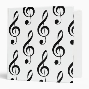 Treble Clef Musical Binder