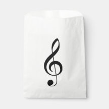 Treble Clef Musical Favour Bag