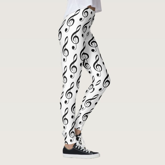 Treble Clef Musical Leggings (Right)