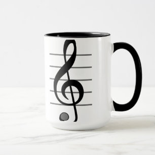 Treble Clef Musical Note Mug