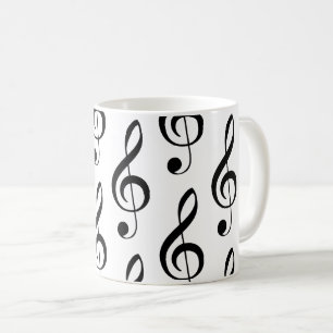 Treble Clef Musique Lover chanteur Piano Mug