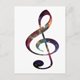 Treble Clef nebula 1 Postcard