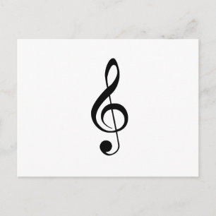 Treble Clef Postcard
