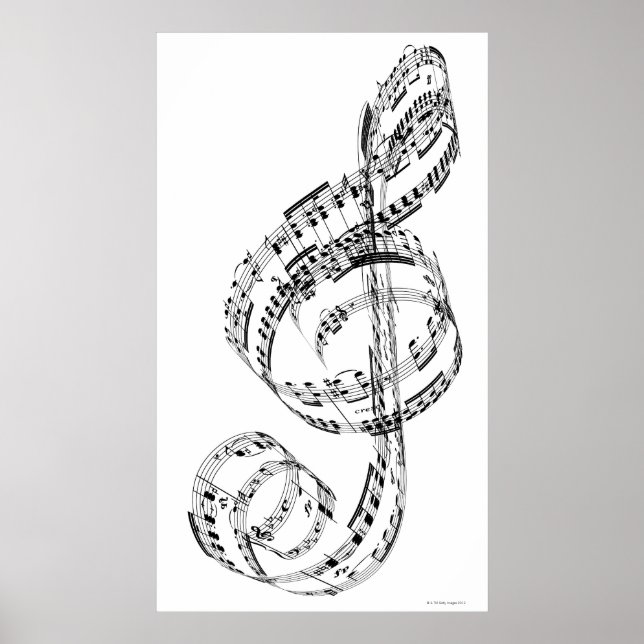 Treble Clef Poster (Front)