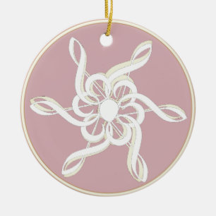 Treble Clef Snowflake Ornement musical