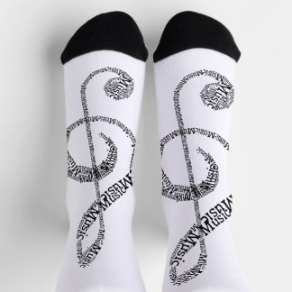 Treble Clef  Socks