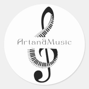 Treble Clef Sticker