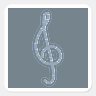 treble clef sticker