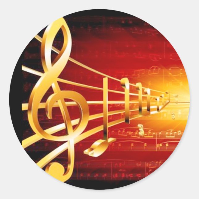 Treble Clef Stickers (Front)