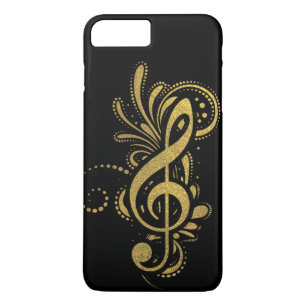 Treble Clef with Decorative Gold Ornament iPhone 8 Plus/7 Plus Case