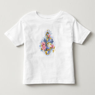 Treble clef with Pink Roses Toddler T-shirt