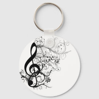 Treble Cleff Keychain