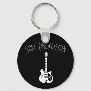 treble clefs with musician full name personalized  keychain