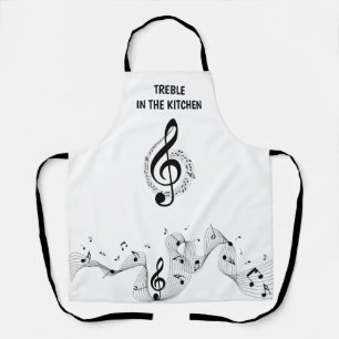 Treble in the kitchen  apron
