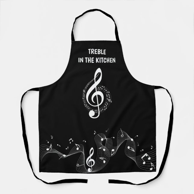 Treble in the kitchen  apron (Front)