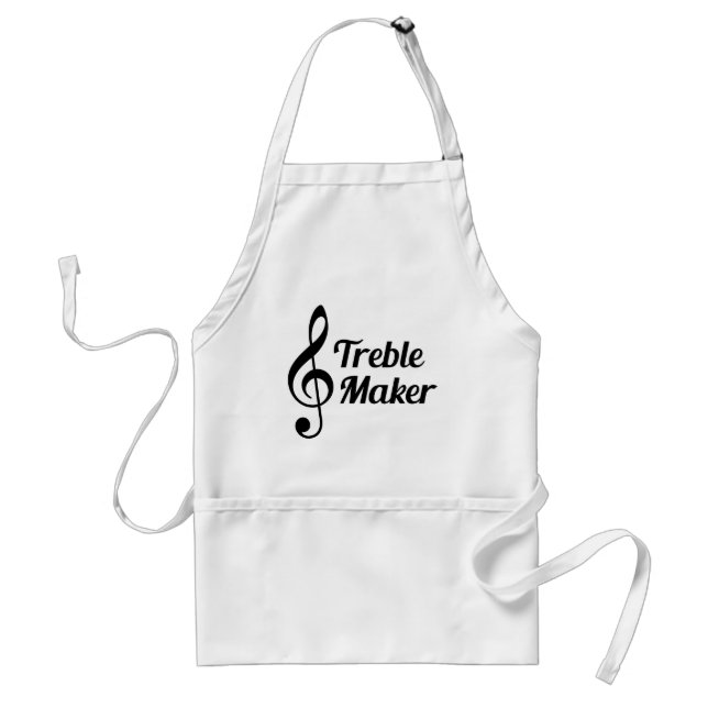 Treble Maker Musical Humour Standard Apron (Front)