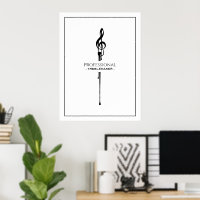 Treblemaker Funny Music Pun White G-Clef
