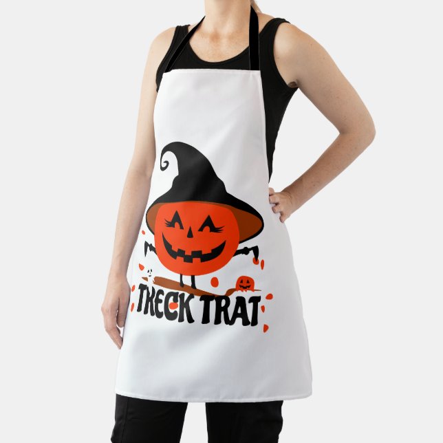 Treck Trat Pumpkin Smiling Apron (Insitu)