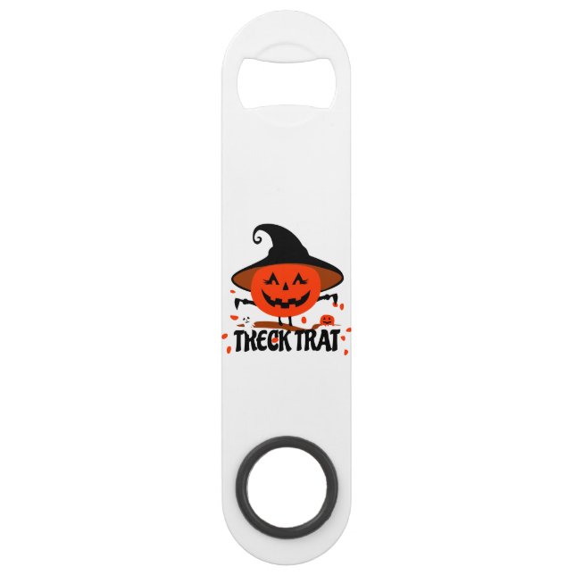 Treck Trat Pumpkin Smiling Bar Key (Front)