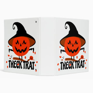 Treck Trat Pumpkin Smiling Binder