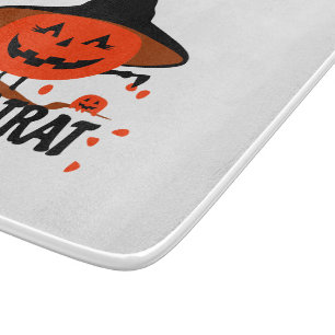 Treck Trat Pumpkin Smiling Cutting Board