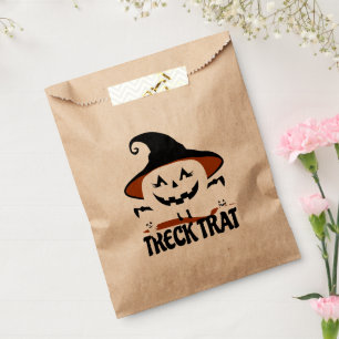 Treck Trat Pumpkin Smiling Favour Bag