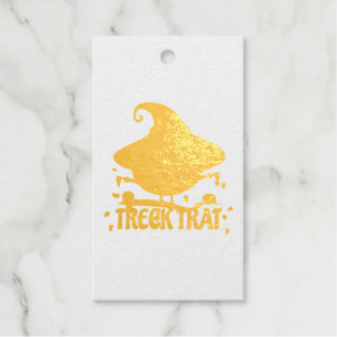Treck Trat Pumpkin Smiling Gift Tags