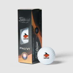 Treck Trat Pumpkin Smiling Golf Balls