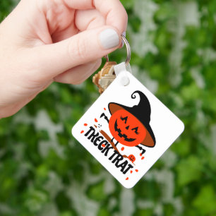 Treck Trat Pumpkin Smiling Keychain